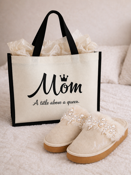 Slipper and Gift Bag Set - 2