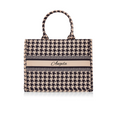 Load image into Gallery viewer, pcd. Bella Tote - Black and Beige Houndstooth
