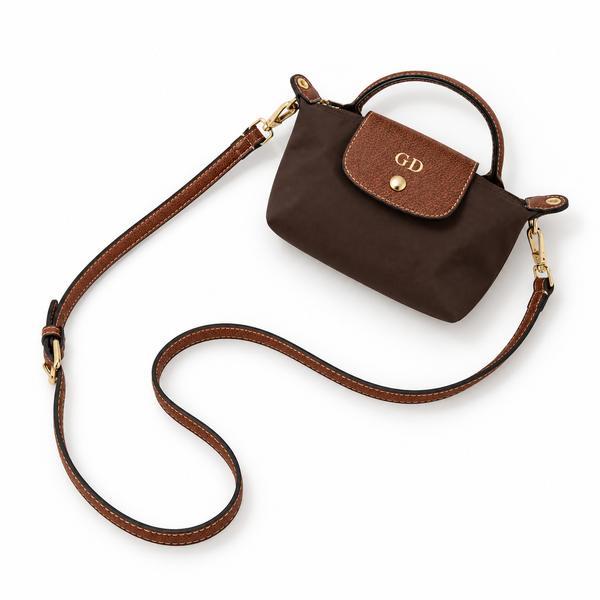 La Petite Pouch with Handle - Espresso