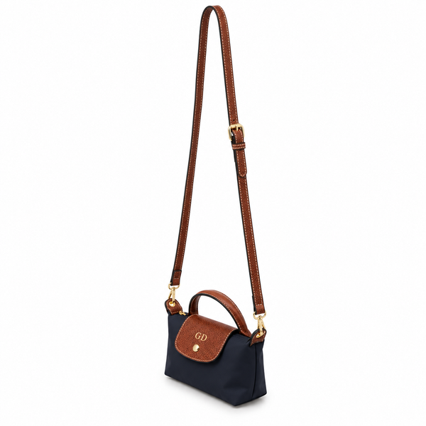 La Petite Pouch with Handle - Navy