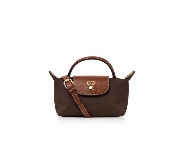 La Petite Pouch with Handle - Espresso