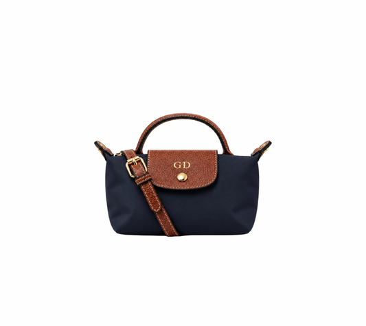 La Petite Pouch with Handle - Navy