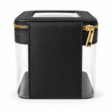 Jetsetter Clear Vanity Case - Black