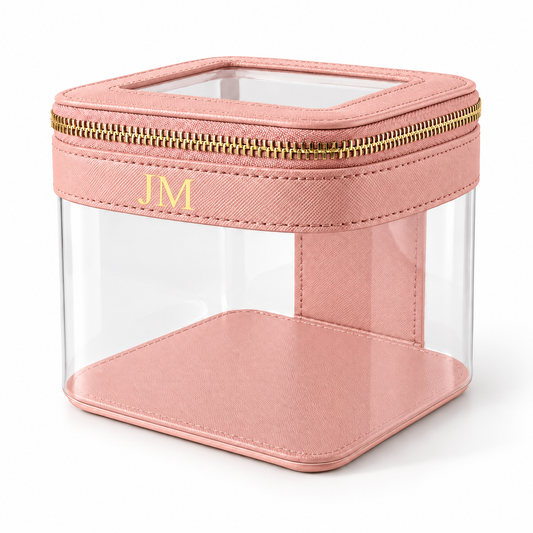 Jetsetter Clear Vanity Case - Pink