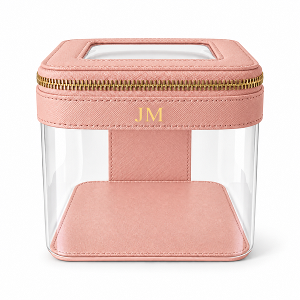 Jetsetter Clear Vanity Case - Pink