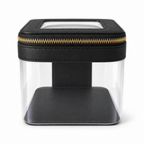 Jetsetter Clear Vanity Case - Black
