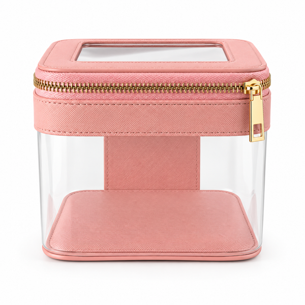 Jetsetter Clear Vanity Case - Pink