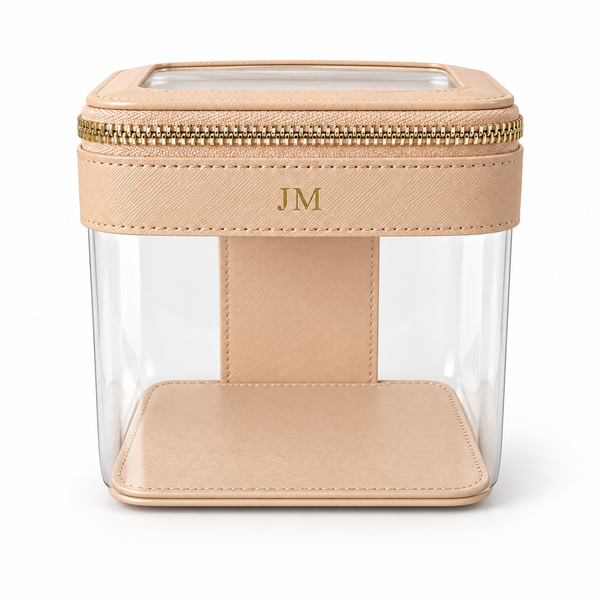 Jetsetter Clear Vanity Case - Nude