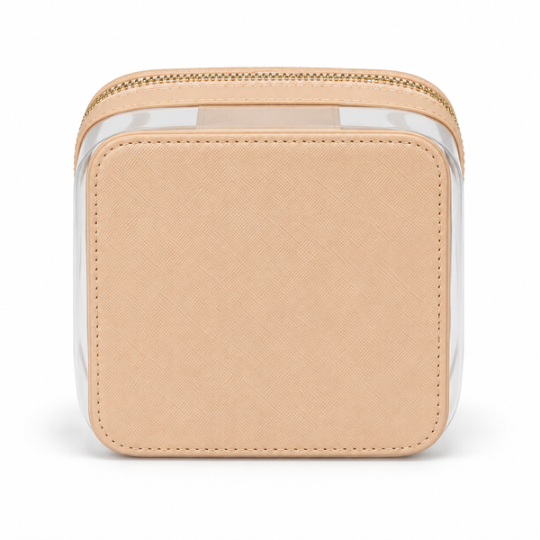 Jetsetter Clear Vanity Case - Nude