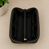 Black Cotton Men's Wash Bag