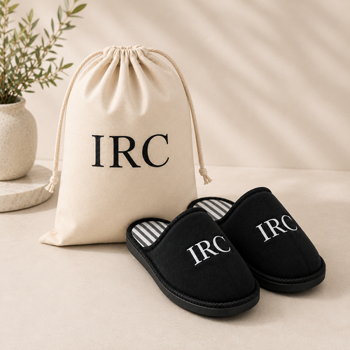Dad Essential Slipper Set -Black