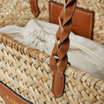 Load image into Gallery viewer, pcd. Patch Raffia Tote Bag
