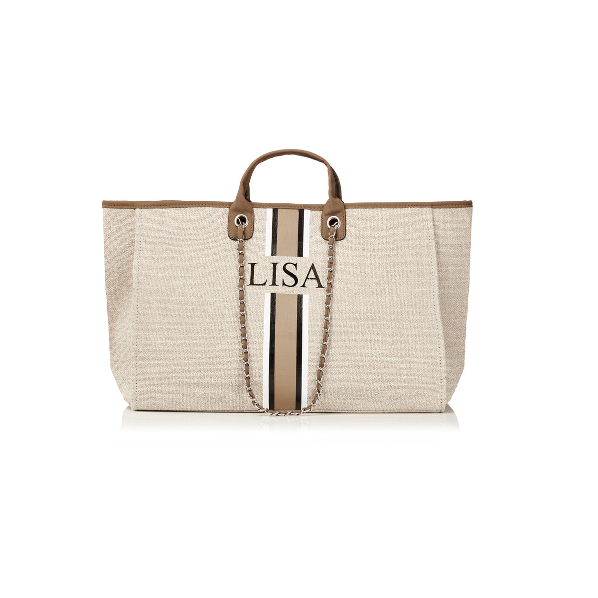 pcd.  Canvas Weekender Tote Bag - Beige