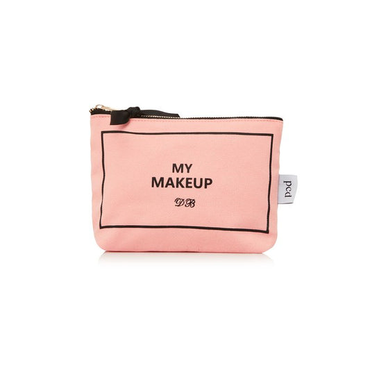 Blush Cotton Makeup Pouch