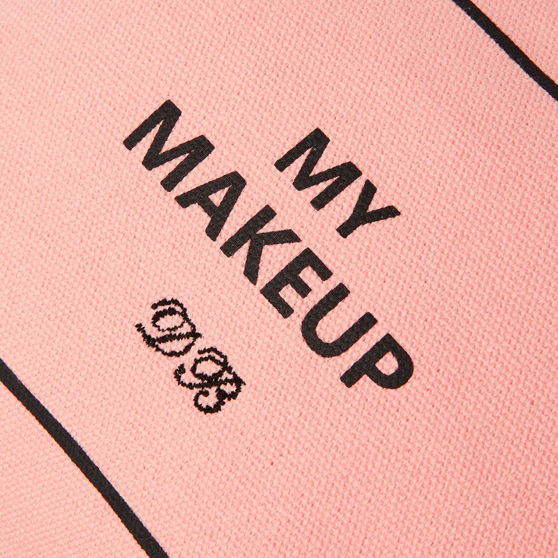 Blush Cotton Makeup Pouch