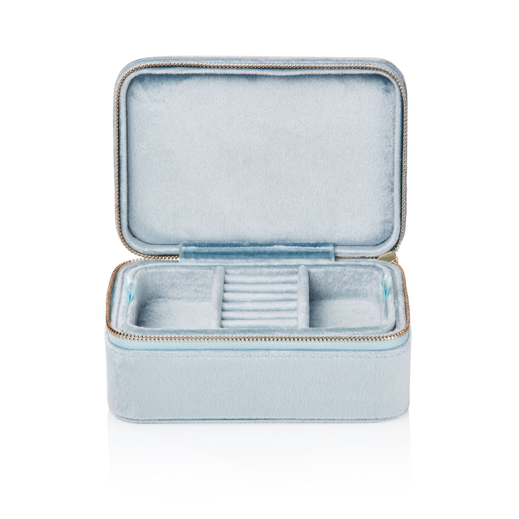 Blue Bijou Double Layered Jewelry Box