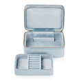 Load image into Gallery viewer, Blue Bijou Double Layered Jewelry Box
