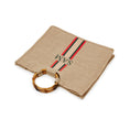 Load image into Gallery viewer, XLarge Personalized Burlap Tote with Bamboo Handles
