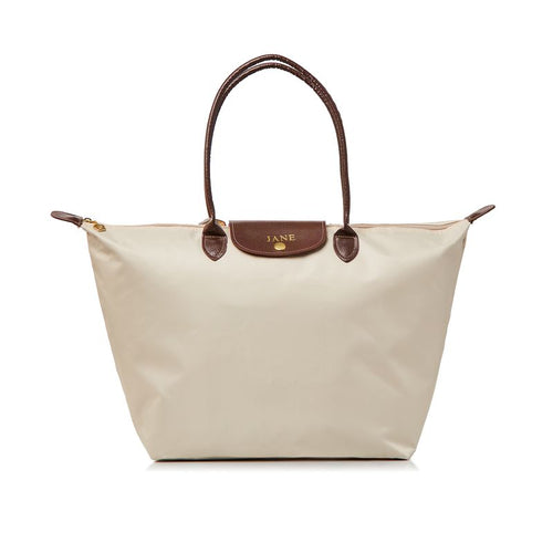 Le Voyager Large Travel Tote - Beige