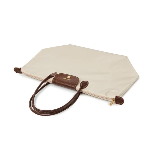 Le Voyager Large Travel Tote - Beige