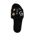 Load image into Gallery viewer, Personalized Embellished Slippers - Black
