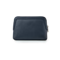 Load image into Gallery viewer, Navy Personalized Makeup Bag with bow embellishment
