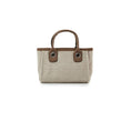 Load image into Gallery viewer, Mini pcd. Striped Canvas Tote Bag - Beige
