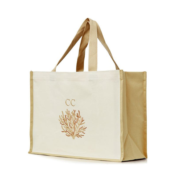 The Personalized Riviera Tote -Beige