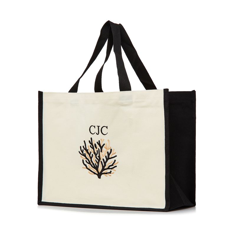 The Personalized Riviera Tote -Black