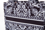 pcd. Mini Bella Tote - Black and White Vintage lace