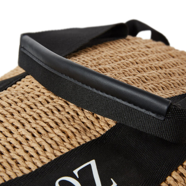 pcd. Woody Raffia Tote - Black