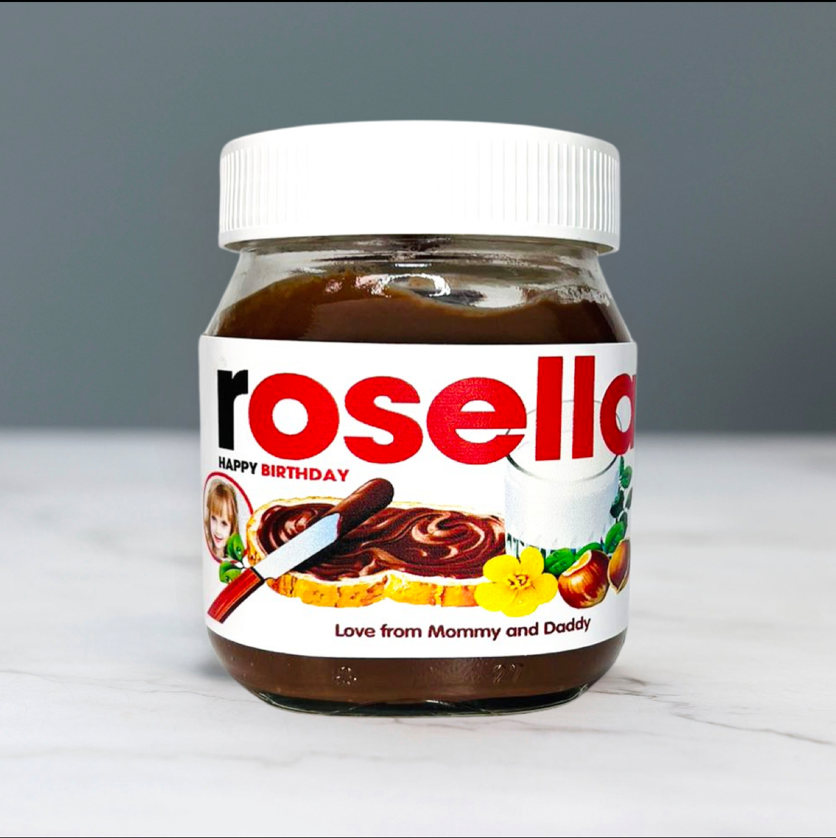 Personalized Nutella Jar -  with your Photo