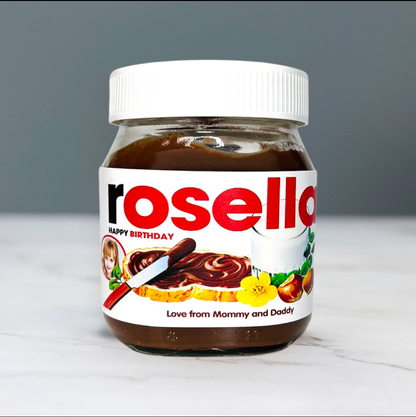 Personalized Nutella Jar -  with your Photo