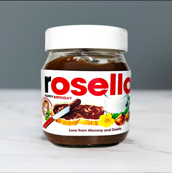 Personalized Nutella Jar -  with your Photo