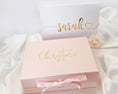 Load image into Gallery viewer, Large Personalized Luxury Gift Box - White
