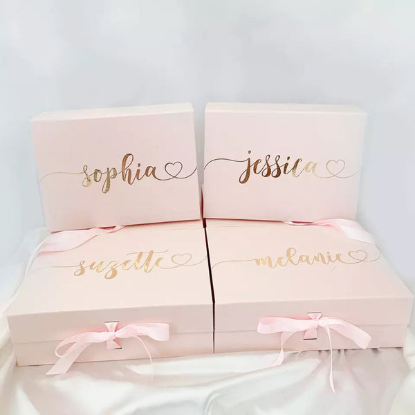 Large Personalized Luxury Gift Box - Pink