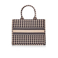 Load image into Gallery viewer, pcd. Bella Tote - Black and Beige Houndstooth
