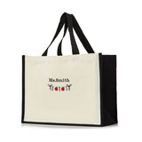 The Embroidered Teacher’s Tote - Black