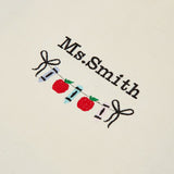 The Embroidered Teacher’s Tote - Black