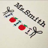 The Embroidered Teacher’s Tote - Black