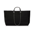 Load image into Gallery viewer, pcd.  Canvas Weekender Tote Bag - Black
