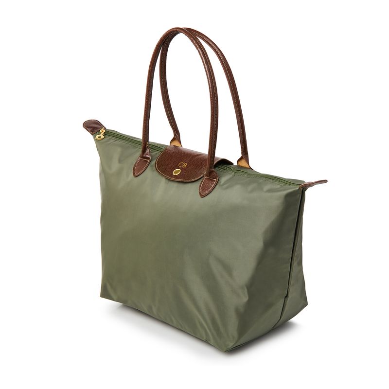 Le Voyager Large Travel Tote - Olive Green