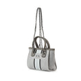 Load image into Gallery viewer, Mini pcd. Striped Canvas Tote Bag - Grey
