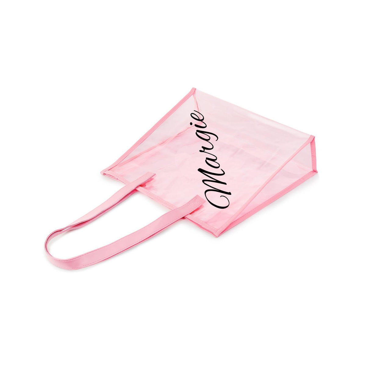 pcd. Personalized Transparent Tote - Pink