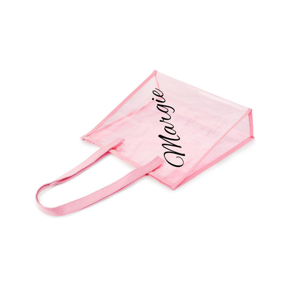 pcd. Personalized Transparent Tote - Pink