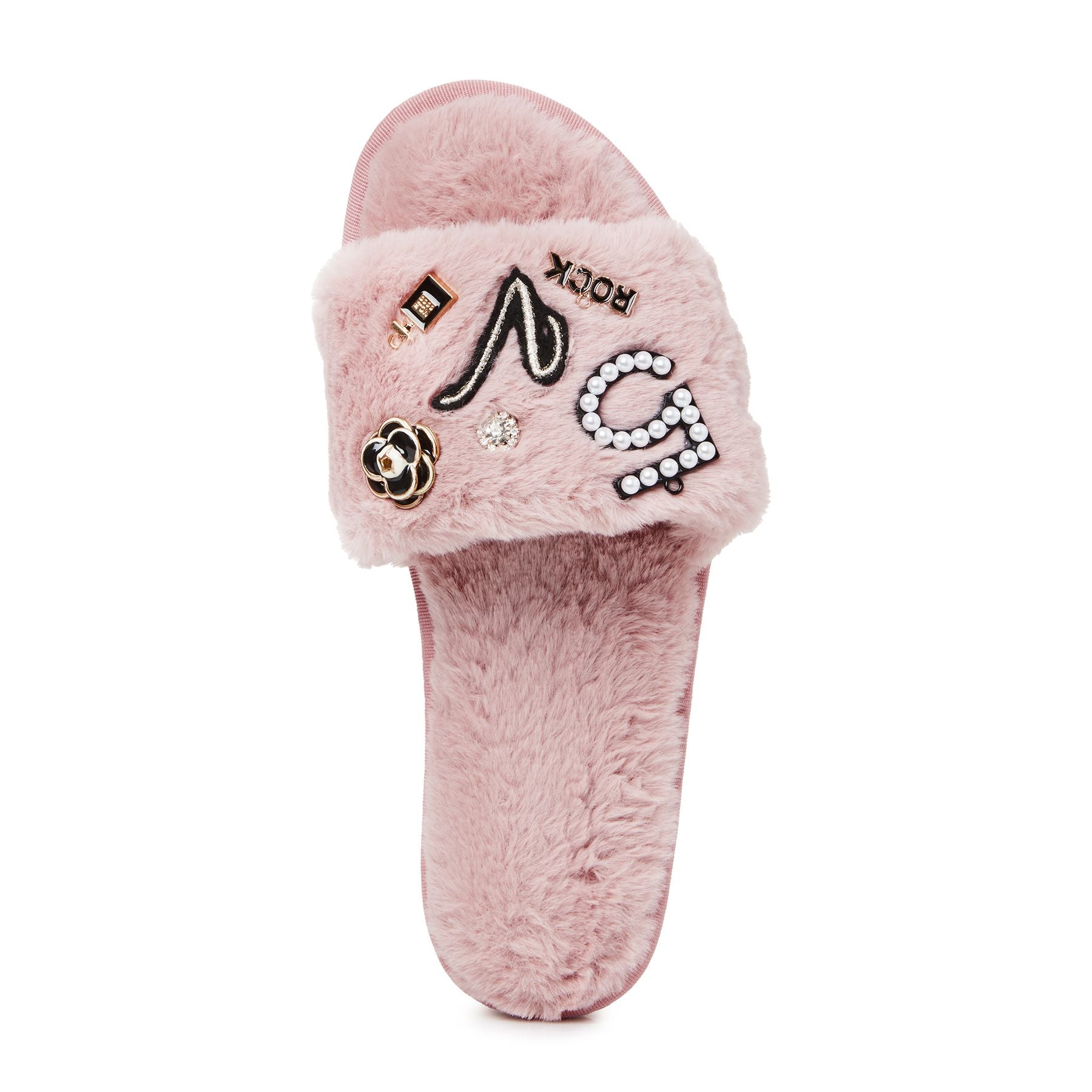 Personalized Embellished Slippers - Pink