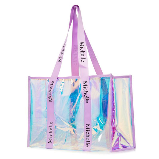 Auroa Personalized Beach Tote -Purple