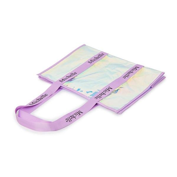 Auroa Personalized Beach Tote -Purple