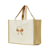 Embroidered Personalized Pencil Bow Tote