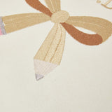 Embroidered Personalized Pencil Bow Tote